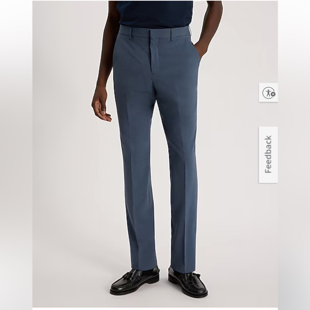 Express Men's Wool Blue Dress Pants